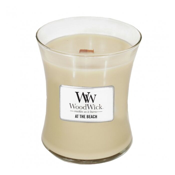 WoodWick® Medium Jar Candle - At the Beach-1